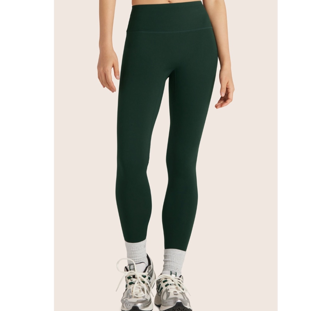 SET ACTIVE - SPORTBODY -  SPORTY MID-RISE LEGGINGS "beetle"